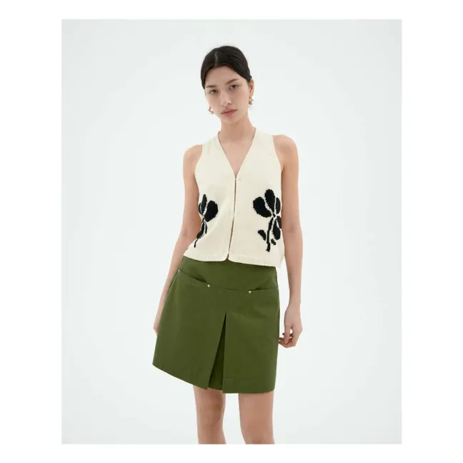 Marygold Robbie Sleeveless Organic Cotton and Recycled Fiber Vest | Ecru