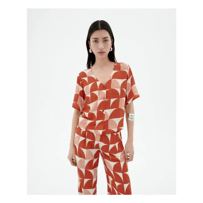 Blusa Libélula Shrubbery | Rojo