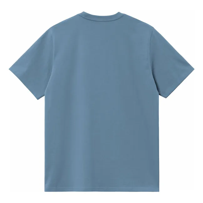 Camiseta Madison de algodón orgánico | Azul Glaciar