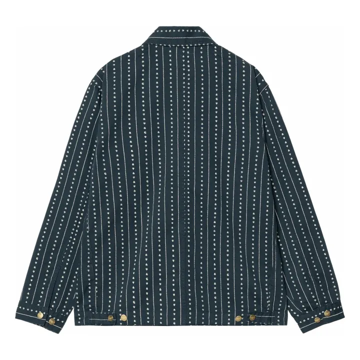 Drewe Cappotto a righe Chore | Inchiostro- Immagine del prodotto n°1