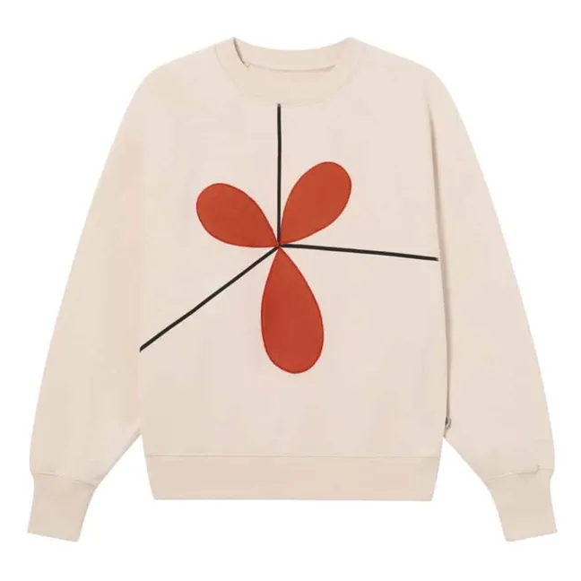 Sudadera Sabine Bonnie de algodón orgánico | Blanco