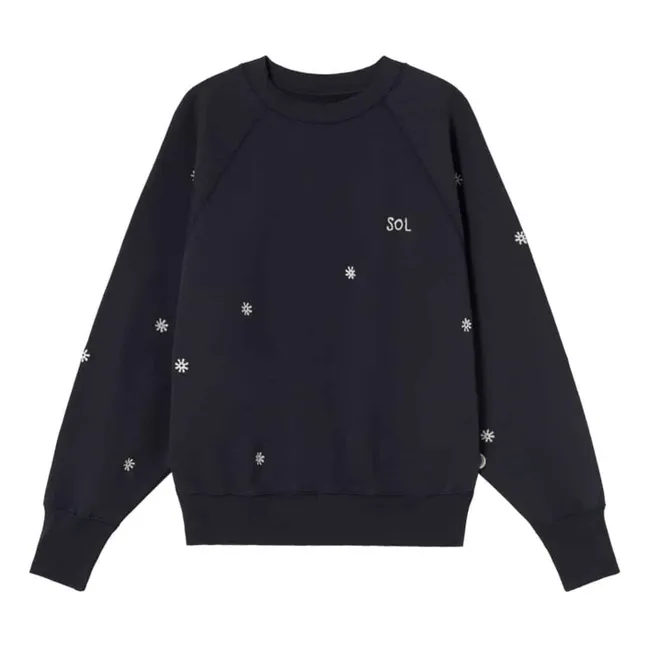 Sudadera de algodón ecológico SolSol Bonnie | Azul oscuro