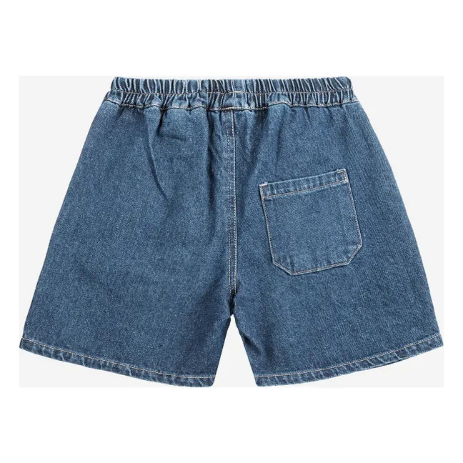 Short en Jean Coton Bio | Bleu
