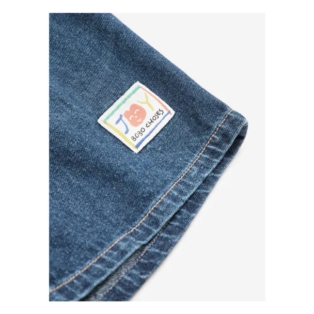 Short en Jean Coton Bio | Bleu