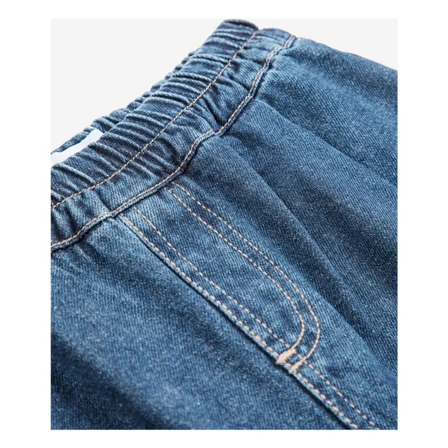 Short en Jean Coton Bio | Bleu