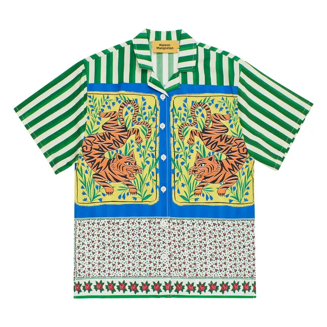 Camicia tigrata | Verde