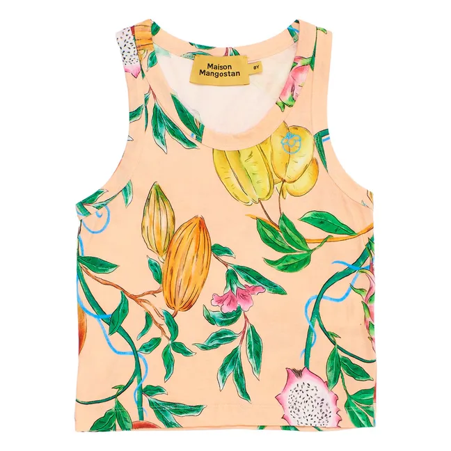 Tanktop Fruit de la Passion Bio-Baumwolle | Pfirsichfarben
