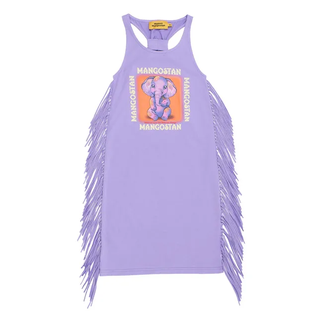 Abito in cotone biologico Sweet Elephant | Lilla