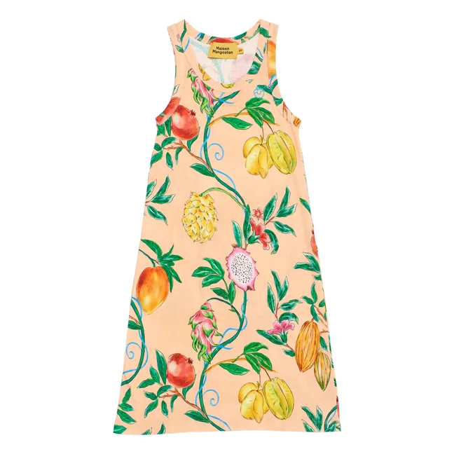 Vestido de algodón orgánico Passion Fruit | Albaricoque