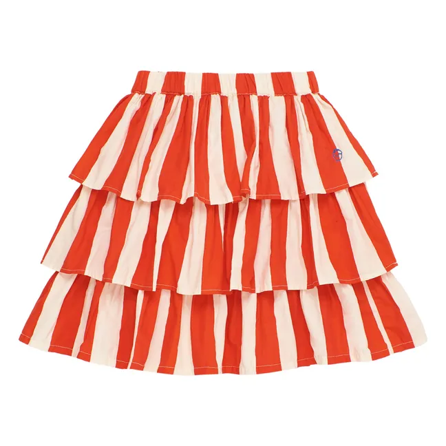 Gonna a righe | Rosso