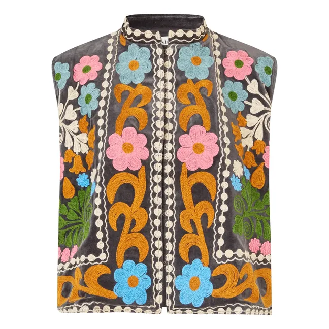 Bin Sleeveless Jacket | Orange