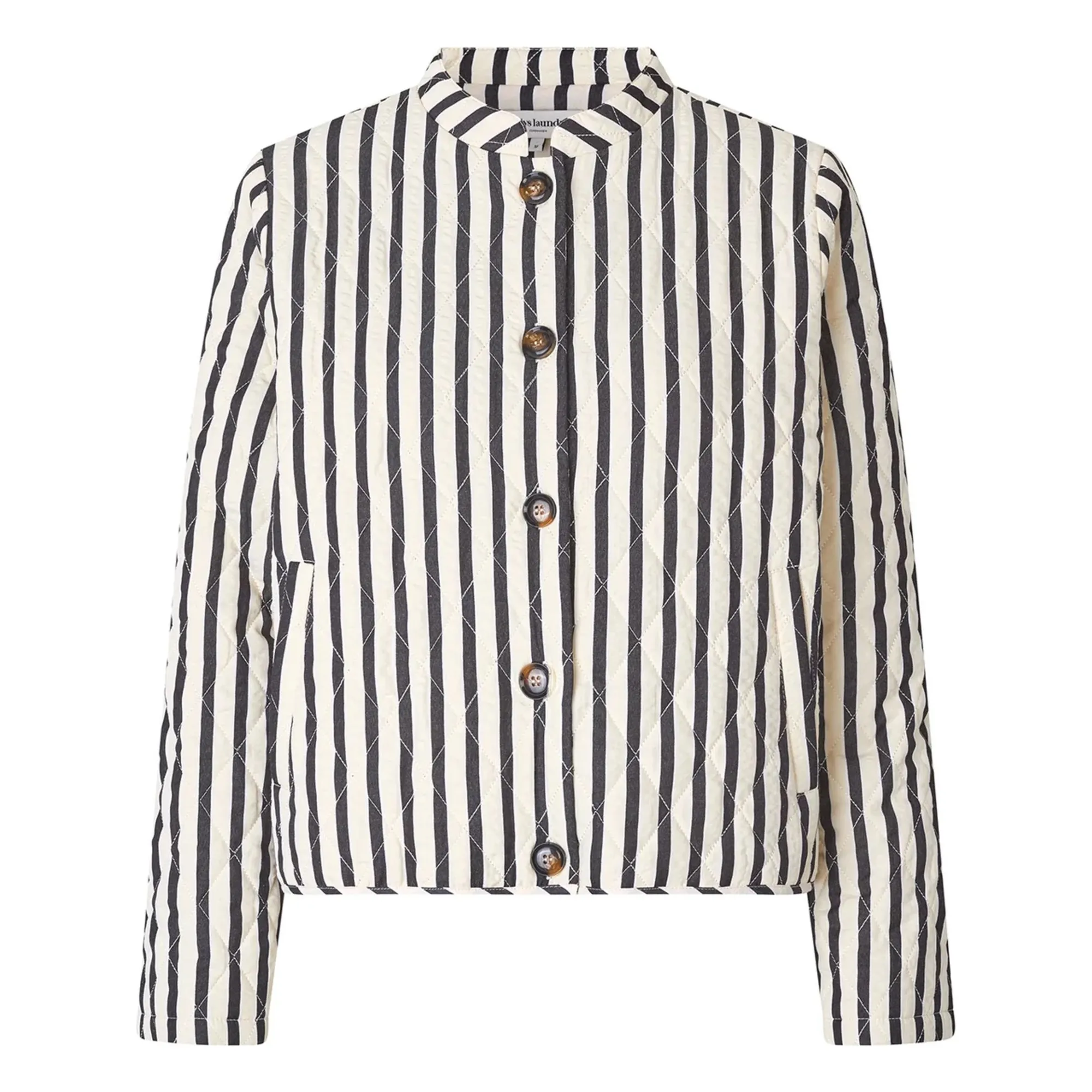 Veste Emilia Rayures | Noir- Image produit n°0