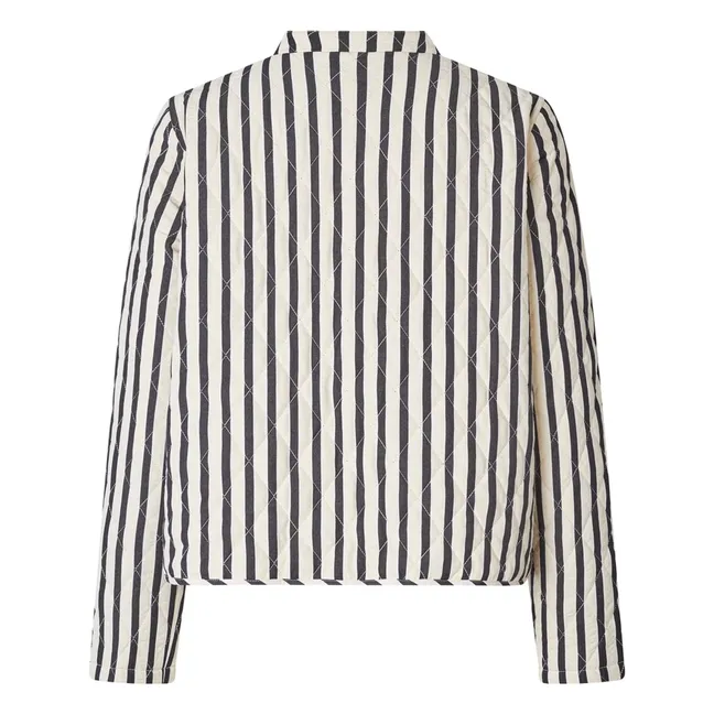 Chaqueta de rayas Emilia | Negro