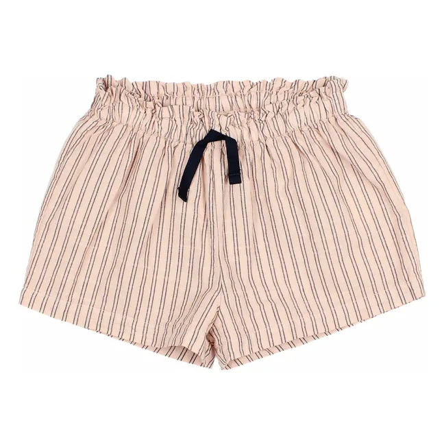 Short Rayures | Rose pâle