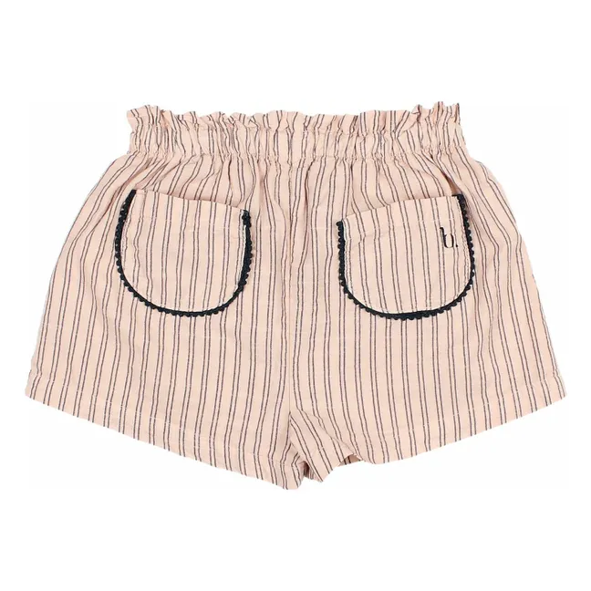 Short Rayures | Rose pâle