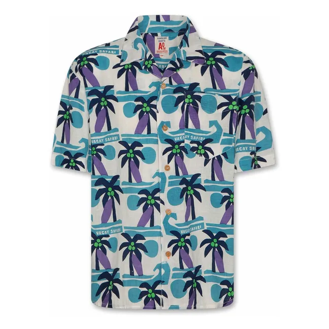 Chemise Hawaiian Safari | Bleu ciel