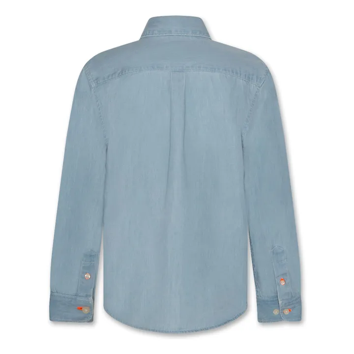 Alan Skater shirt | Denim blue- Product image n°3