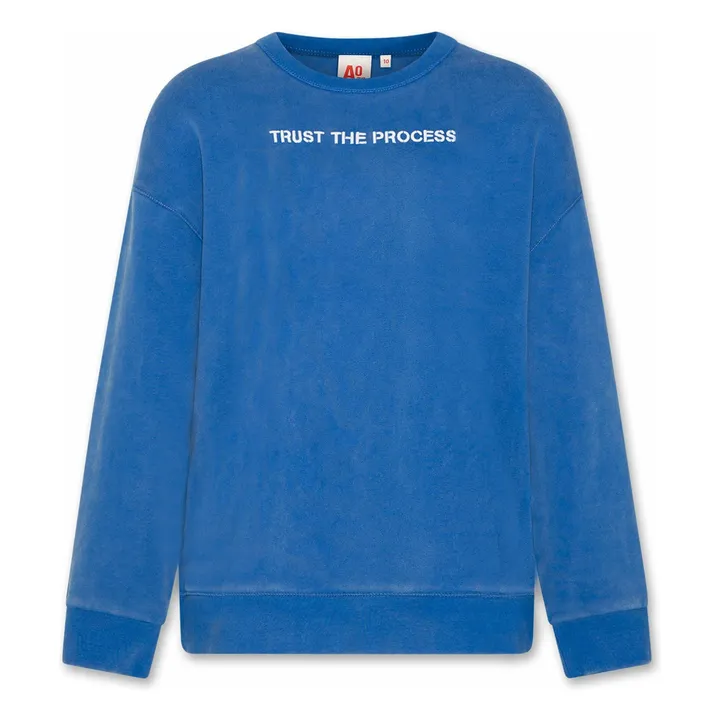 Sweatshirt Oscar Recycelte Fasern | Blau- Produktbild Nr. 0