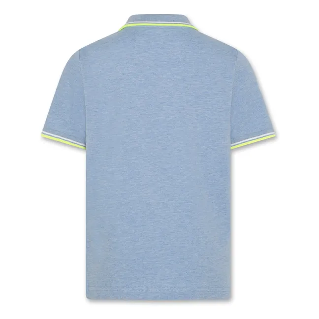 Polo Carter Recycled Fibers | Mottled blue