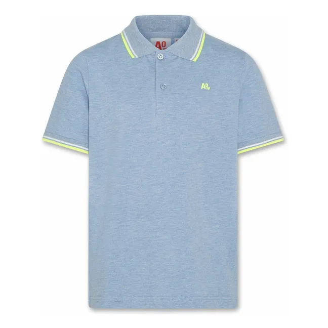 Polo Carter Recycled Fibers | Mottled blue