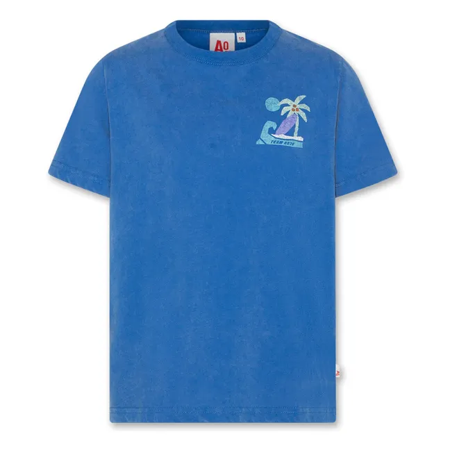 T-Shirt Matte Recycelte Fasern | Blau