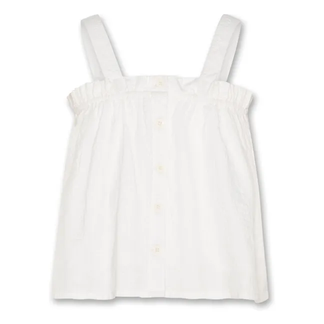 Top de algodón orgánico Moyo | Blanco