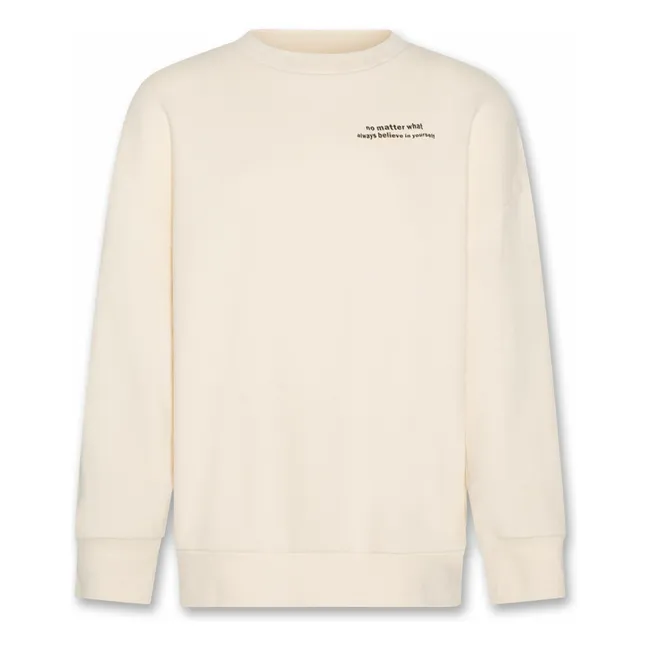 Sudadera de fibra reciclada Percy | Crudo