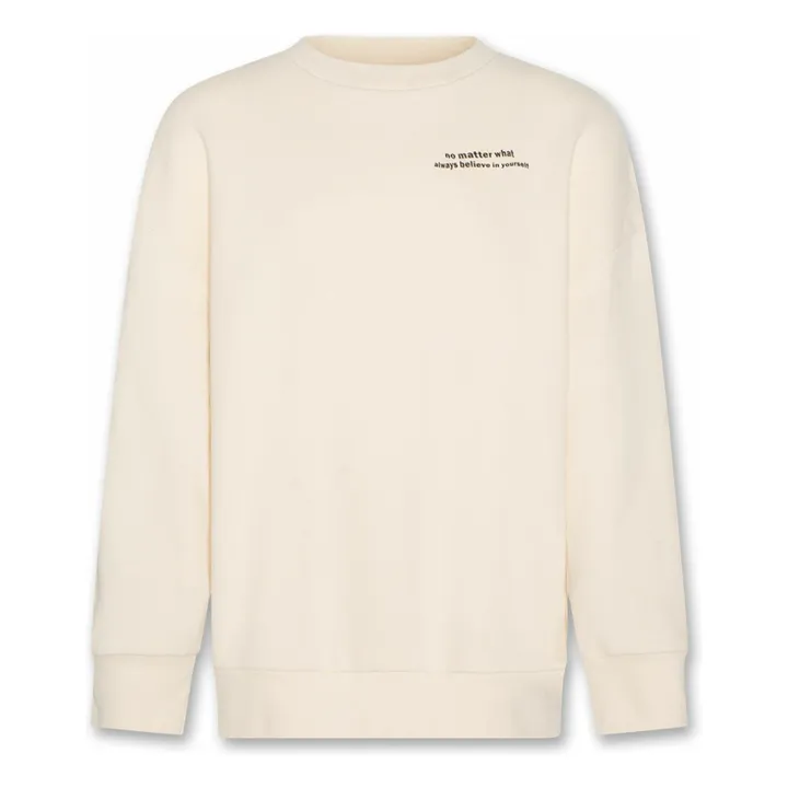 Sudadera de fibra reciclada Percy | Crudo- Imagen del producto n°0