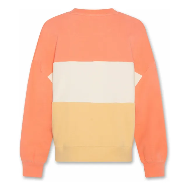 Sudadera Letta de fibra reciclada | Coral