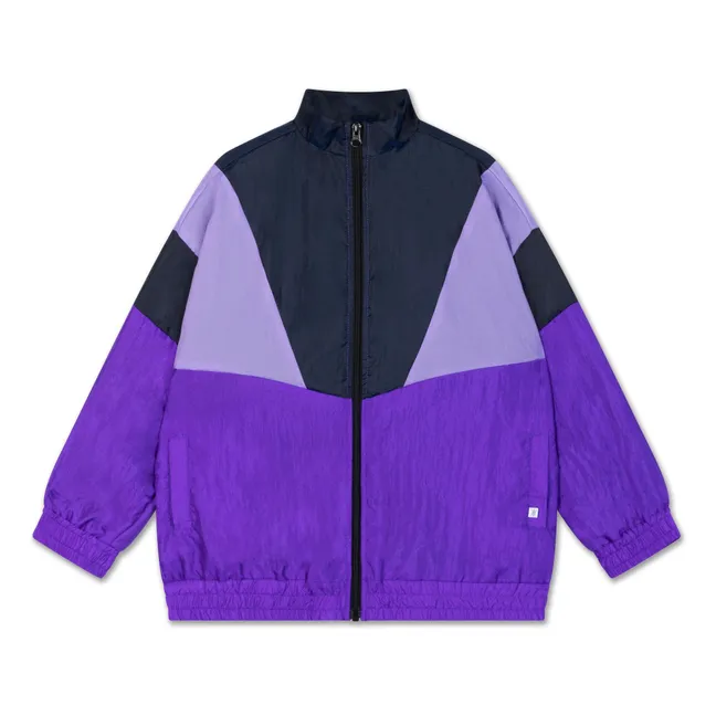 Veste Color Block  | Violet