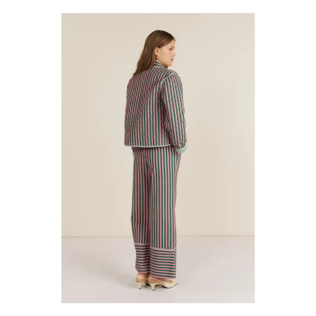 Veste Matelassée Jupiter Rayures | Rose