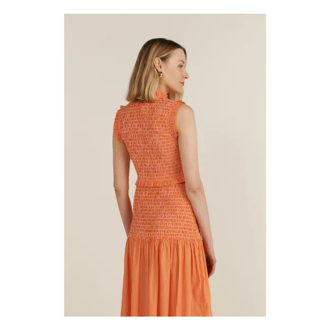 Top de rayas Margo | Naranja