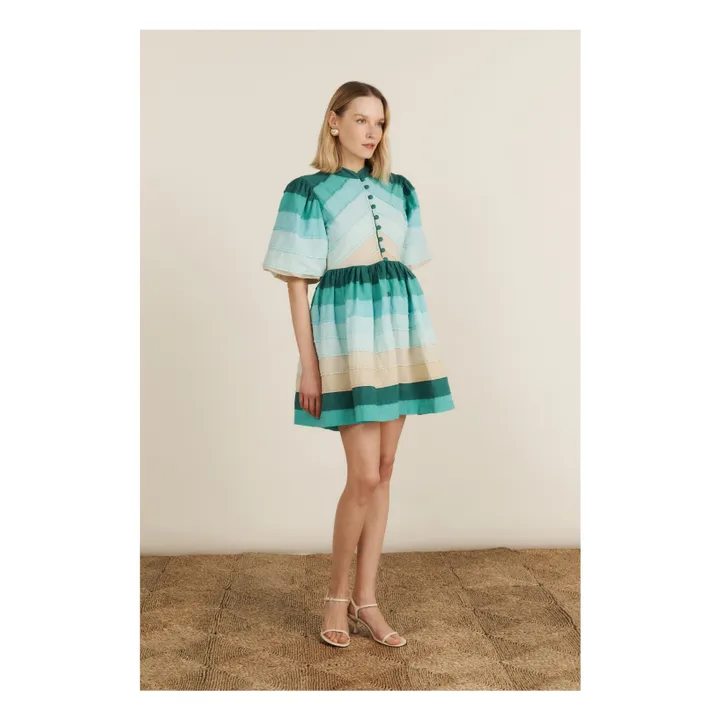 Robe Daisy | Bleu turquoise- Image produit n°2
