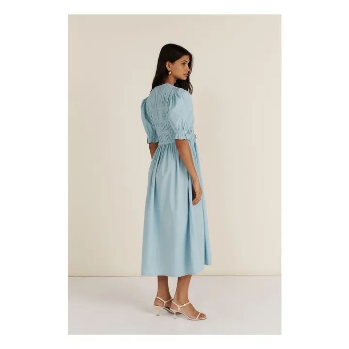 Robe Rosie | Bleu ciel- Image produit n°2
