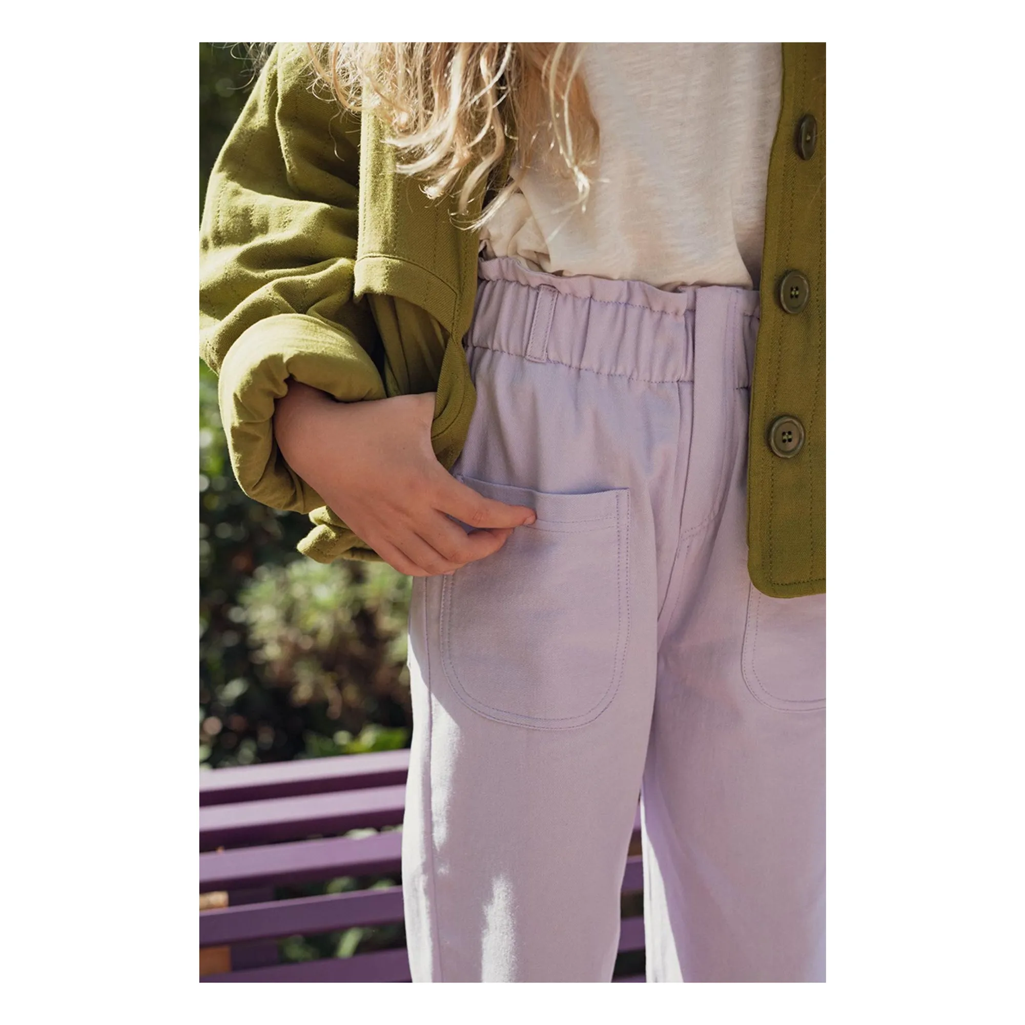 Pantalon Prune | 	Lilas- Image produit n°1