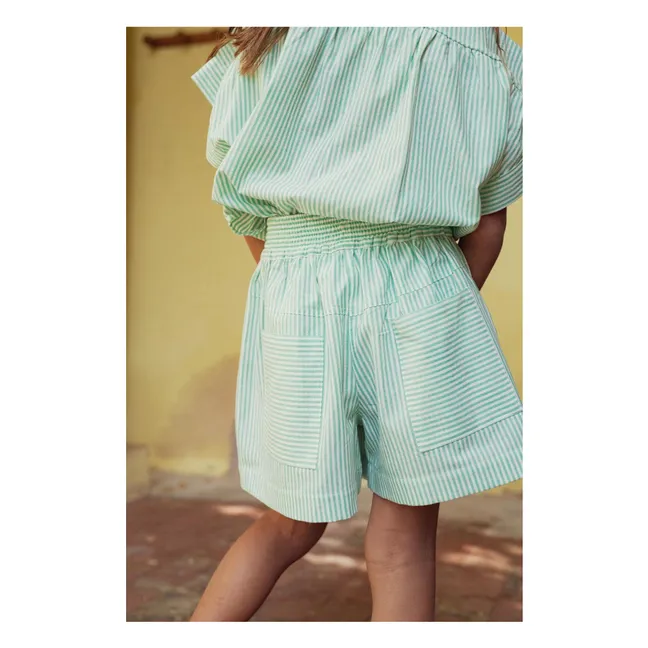 Shorts Arsène Streifen | Grün