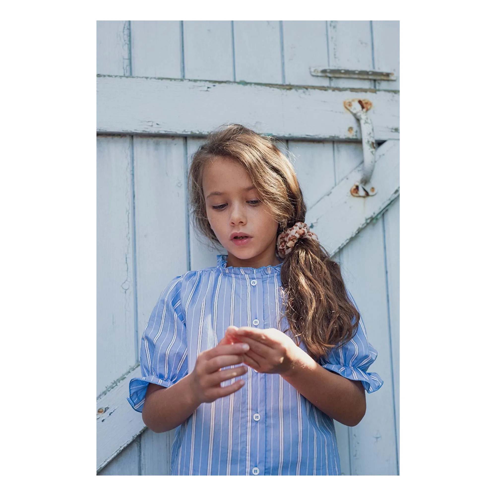 Marlot Paris Blue Tuscan Blouse