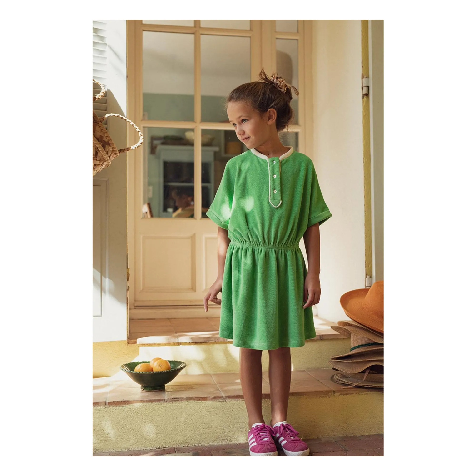 Marlot Paris Meadow Green Thelma Eponge Dress