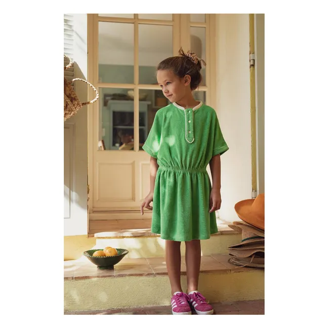 Abito Thelma Terry | Verde Prato