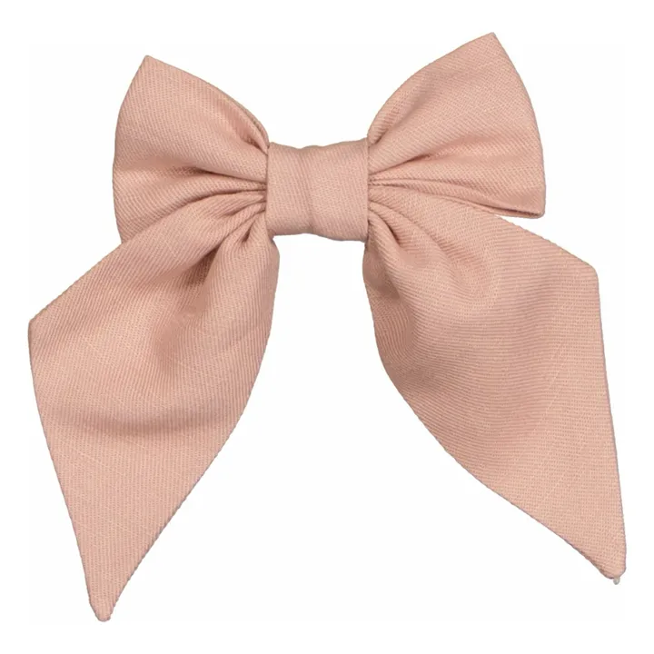 Barrette Carlotta Rayée | Rose pâle- Image produit n°0