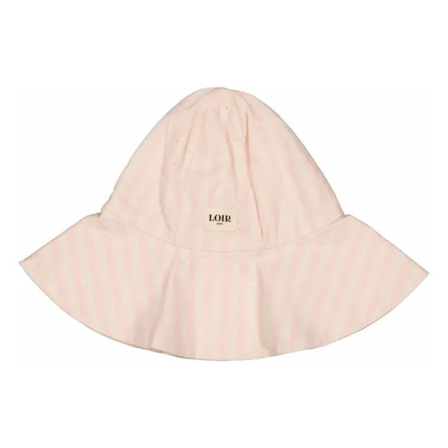 Gorro Toscana a rayas | Rosa Pálido