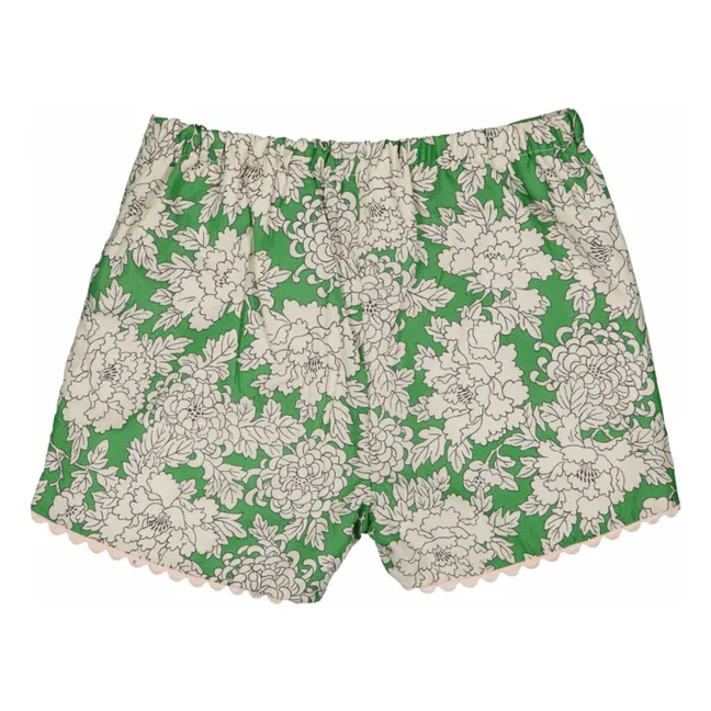 Short Camille Fleurs | Vert