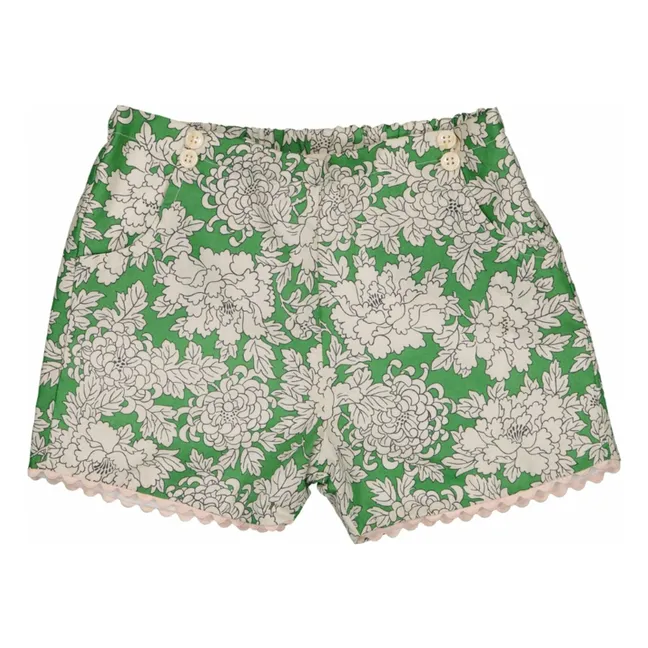 Short Camille Fleurs | Vert