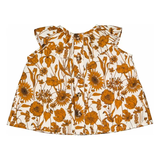 Bluse Thais Blumen | Orange