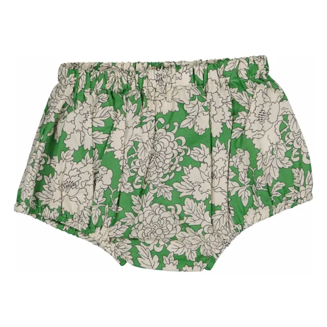 Bloomer in cotone biologico Alice Fleurs | Verde