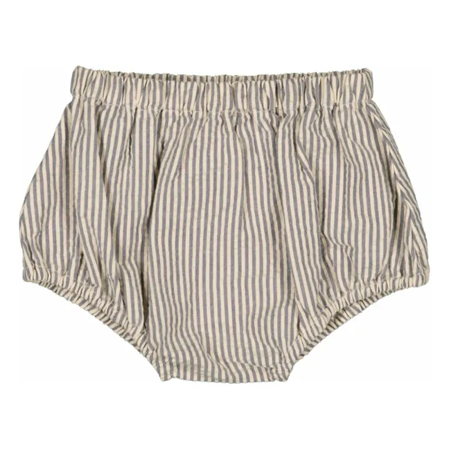 Bloomer in cotone biologico a righe Alice | Blu