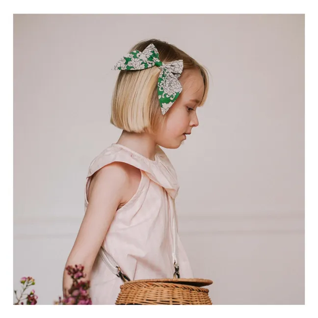Barrette Carlotta Fleurs | Vert