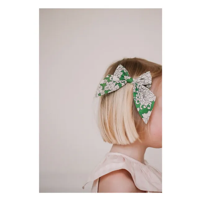 Barrette Carlotta Fleurs | Vert