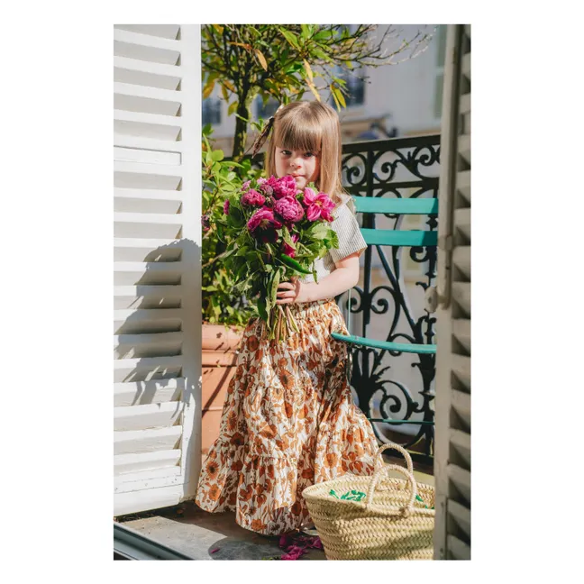 Falda Garance Liberty Muse | Naranja