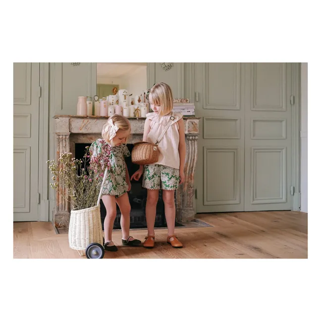 Short Camille Fleurs | Vert